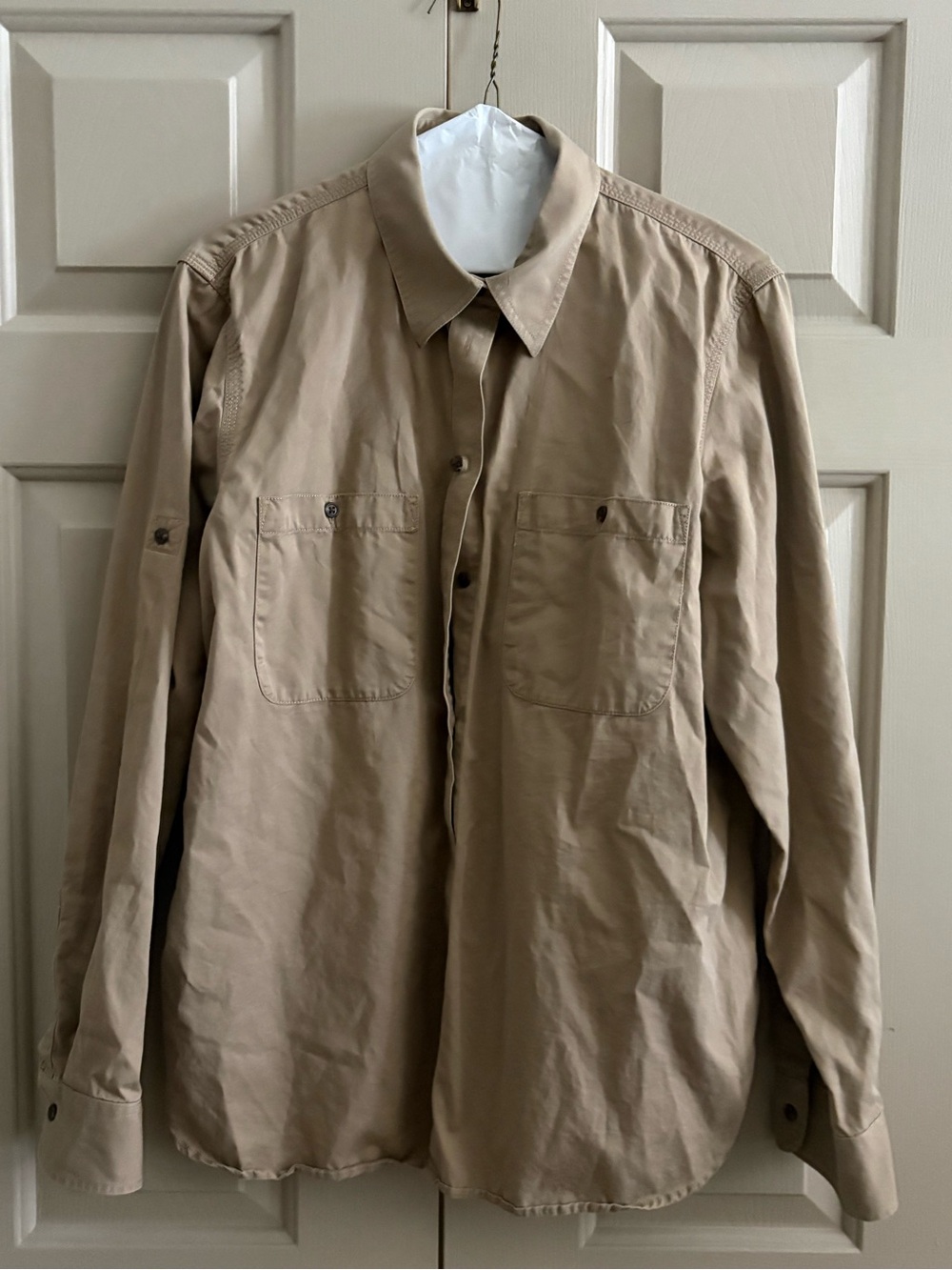 Lauren Ralph Lauren Beige Button-Down Shirt